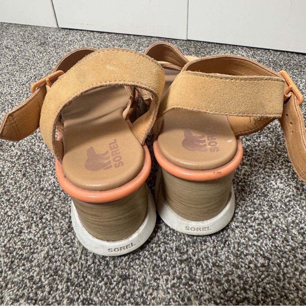 Sorel Joanie III Ankle Strap Wedge Sandals Woman’s 9 Casual Comfortable - Picture 4 of 11